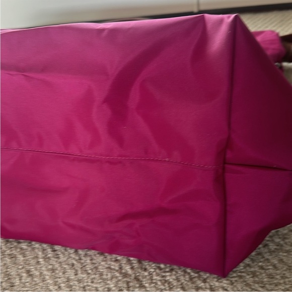 NWT Le Pilage extensible modele depose dahlia raspberry purple pink travel tote - Picture 11 of 15